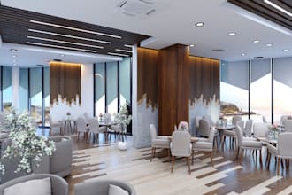 remodel3d catering shop,cafeteria,hangout bar,3d eatery rendering,pizzeria decor