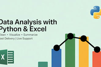 do data analysis using python, pandas, and excel