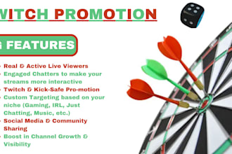do twitch channel promotion kick promotion to gain live viewers active chatters