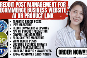 create and manage reddit ads for ecommerce website sales business website growth