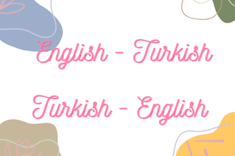 translate english to turkish and turkish to english