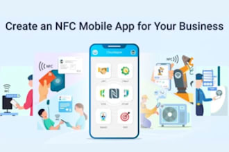 develop nfc app, iot app, camera dector app, popl clone app, qr smart card app