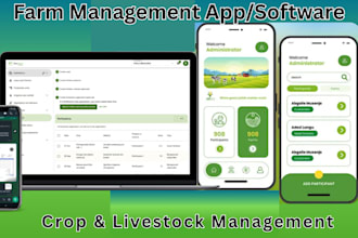 develop a multi farm management app for crop, poultry, pork and ranchers