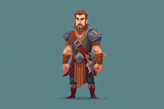 make professional characters for 2d games in unity