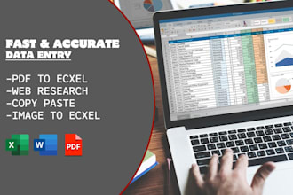 do fastest data entry, web research, copy paste