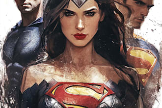 draw graphic illustration and comic book art
