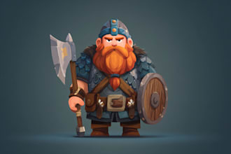 do various character for your 2d game and nft characters