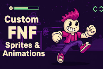 design custom fnf sprites, character designs, and sprite sheet animation for you