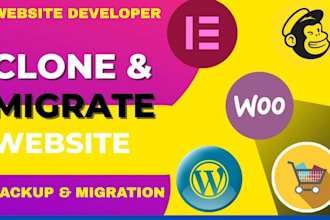 backup or restore, migrate or transfer, redesign or duplicate website wordpress