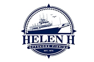 design pictorial new fishing company logo