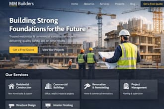 design webflow handyman website, roofing lawncare website redesign