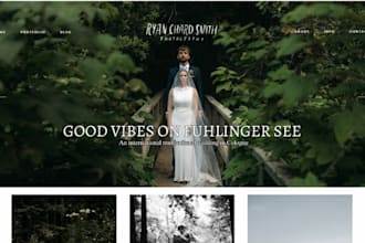 design photography website portfolio website wedding website with online booking
