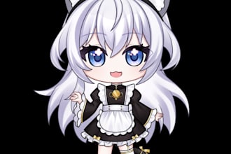 draw a cute chibi sd character illustration for limited price