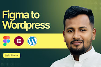 convert your figma design to wordpress with elementor or divi theme