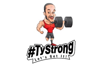design corporate strong fitness gym logo