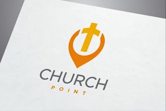 create a modern and stunning church logo design