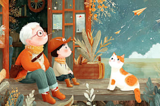 design captivating storybook illustrations