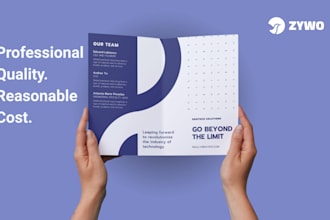 design professional and modern brochure for your brand