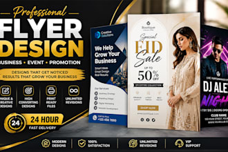design a high converting flyer for credit repair and business