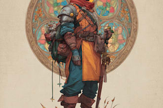 draw realistic fantasy character art that you want
