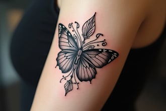 make high end linework tattoo wonderfull design for you