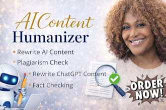 proofread, edit and humanize chatgpt ai content into human writing