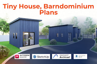 2d 3d floor plan drawing tiny house barndominium floor plans