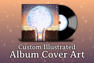 create custom illustrated album artwork