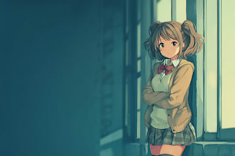 do your characters and fanart in my anime style