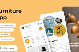 develop furniture shopping app, furniture ecommerce app, furniture store app