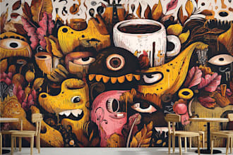 design creative wall art, doodle, decals, murals, canvas