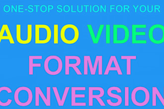 convert any audio or video file to your desired format fast