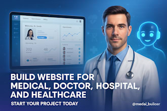 build website for medical, doctor, hospital, and healthcare with ai chatbot