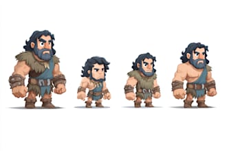 create simple 2d game characters
