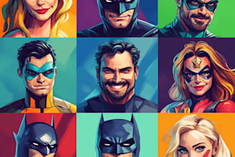 draw graphic illustration and comic book art