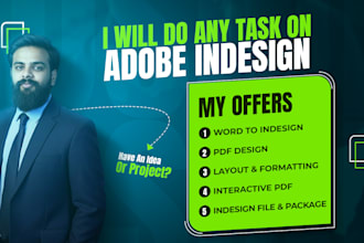 do any task on adobe indesign