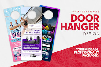 design a professional door hanger