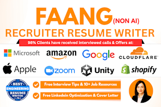 write resumes for software engineers, developers, IT roles
