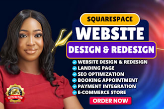 squarespace website design squarespace website redesign squarespace landing page