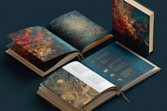 draw professional book cover design or kindle cover design
