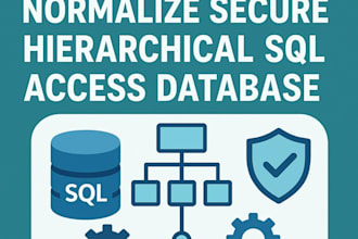 design create optimize normalize secure hierarchical sql access database
