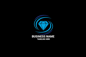 design a luxurious diamond logo for your premium brand