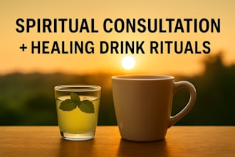 offer mindful spiritual consultation and healing drink recipes for alignment