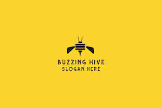 design a friendly and bold honey bee logo