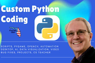 code amazing automation, gui, and database python scripts