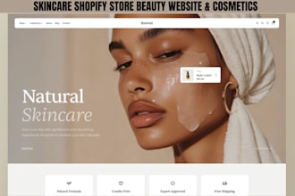 design skincare shopify store beauty website skincare website cosmetics store