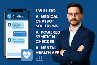 do ai medical chatbot solutions, ai powered symptom checker ai mental health app
