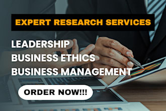research and write on leadership, management, and organizational topics