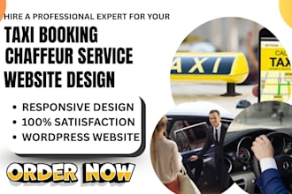 design taxi booking car rental chaffeur limousine vtc fleet app payment website