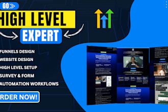 setup complete gohighlevel sales funnel, automation and crm